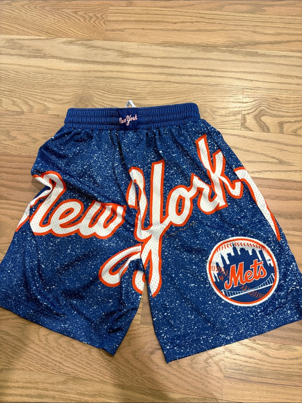 Mitchell & Ness New York Mets Blue Orange White Kids Shorts